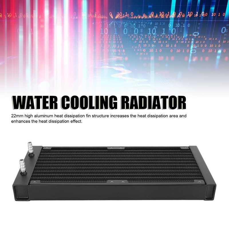 Water Cooling Radiator 12 Pipe 1bar Pressure Test Aluminum Alloy