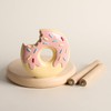 Sizikato Resin Paper Towel Holder, Delicious Donut Statue