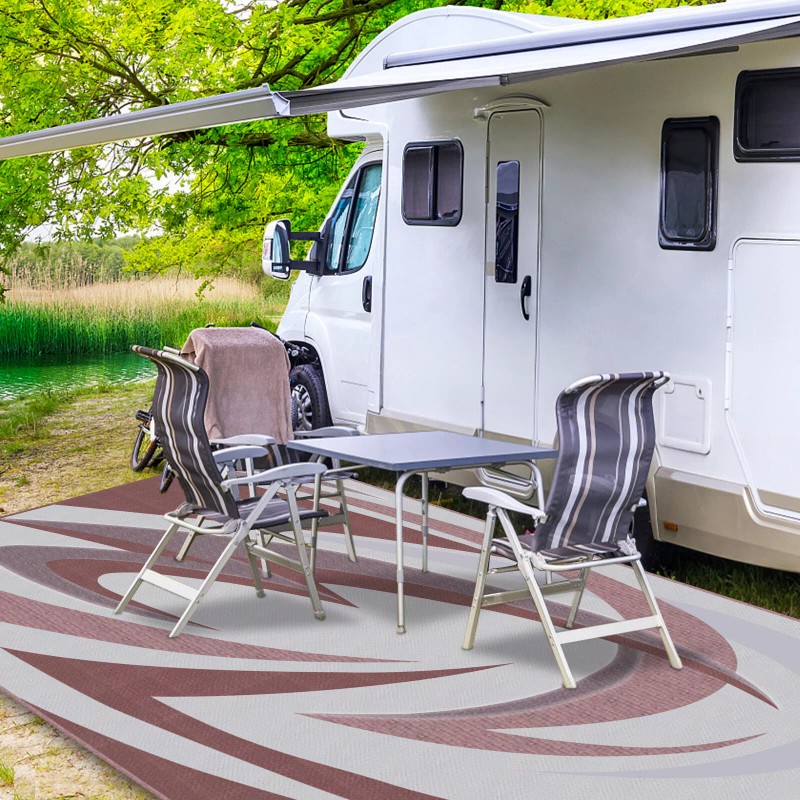 EEZ RV Products 9'x18'FT Heavy Duty Reversible/Dur - Vine Grey