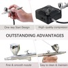 Orcair Air Brush Kit with Compressor,40PSI High Pressure Compressor with
