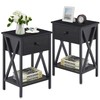 VECELO Nightstands Set of 2, Modern Bedside End Tables, Night