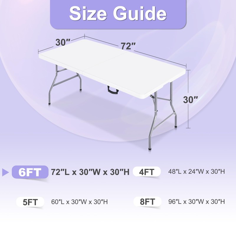 ABCCANOPY 4 Pack 6 ft Spandex Tablecloths Stretch Table Cover