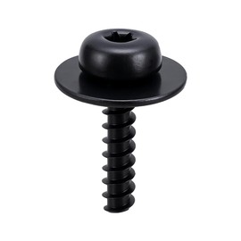 Lantee 5 Set (15 Pcs) Splash Shield Screw & U Nut Clip Kit – T30 Torx Bolt with Red Nylon Retainer & Stainless U Nut – Fits for Ford Escape, Focus, Fusion, Explorer, C-Max, Transit Connect