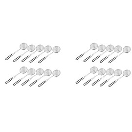 20 Pieces Hot Pot Strainer Scoops,Stainless Steel Hot Pot Strainer Spoons Mesh Skimmer Spoon Strainer Ladle with Handle