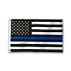 Thin Blue Line American Flag, Sewn & Embroidered (2 x