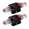 JIAKUPA 2Pcs 12V-24V DC 100A Fuse Holder Fuse Circuit Breaker