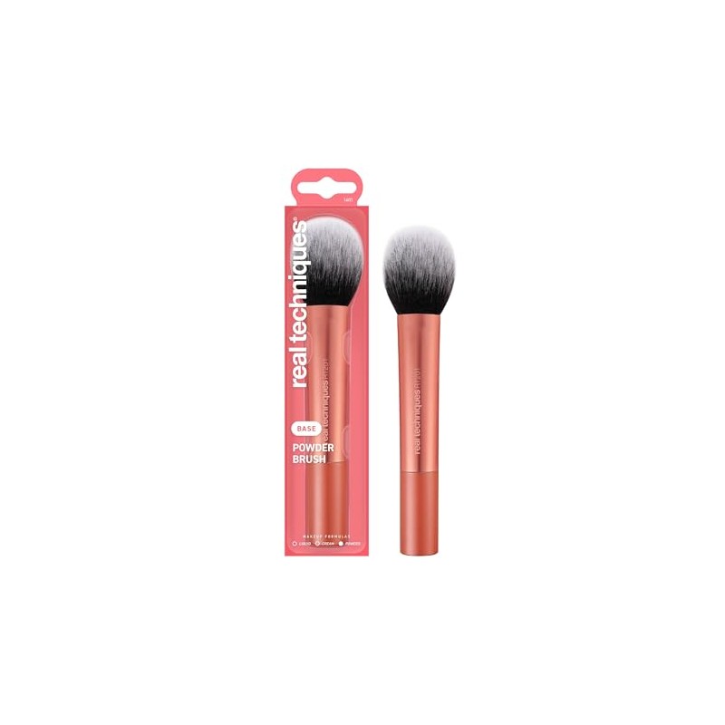 REAL TECHNIQUES, Ultra Plush Powder Makeup Brush, Brocha para Maquillaje