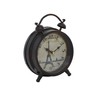 Deco 79 Metal Eiffel Tower Clock with Bell Style Top,