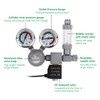 Aquarium Co2 Regulator, Dual Gauge Accurate Display, with 12V DC
