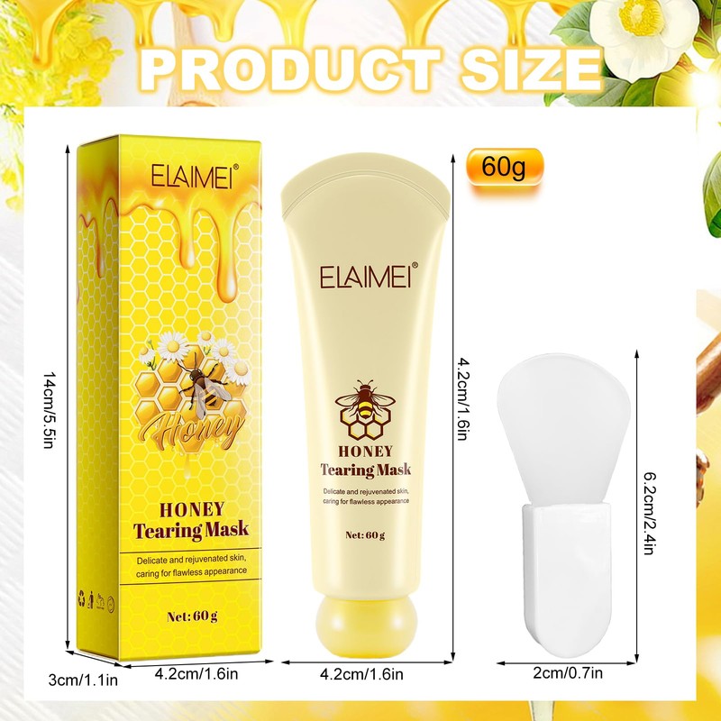 Honey Tears Mask, Moisturising Face Mask, Skin Firming & Rejuvenating