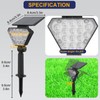 T-SUN Solar Lights Outdoor Waterproof IP65, 6Pack LED Solar Spot