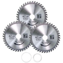 GIONAR 115mm Carbide Saw Blade, 4.5" Angle Grinder Circular Saw Blade, 40 Teeth for Woodworking, Cutting Disc for Wood, Plastic, Alloy, Carbide Finishing Saws Blade, Angle Grinder Wood Cutting Discs