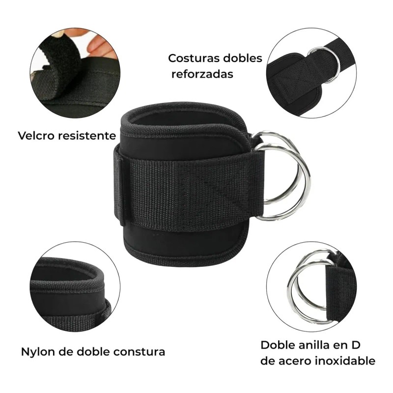 Cuerda de Tríceps KEJ KJ-JSWB Nylon Antideslizante 70cm Negro