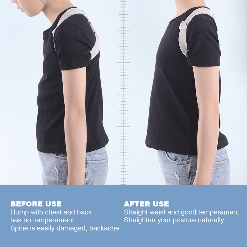 Intelligent Posture Corrector Adjustable Shoulder Back Straightener Support Upper Back