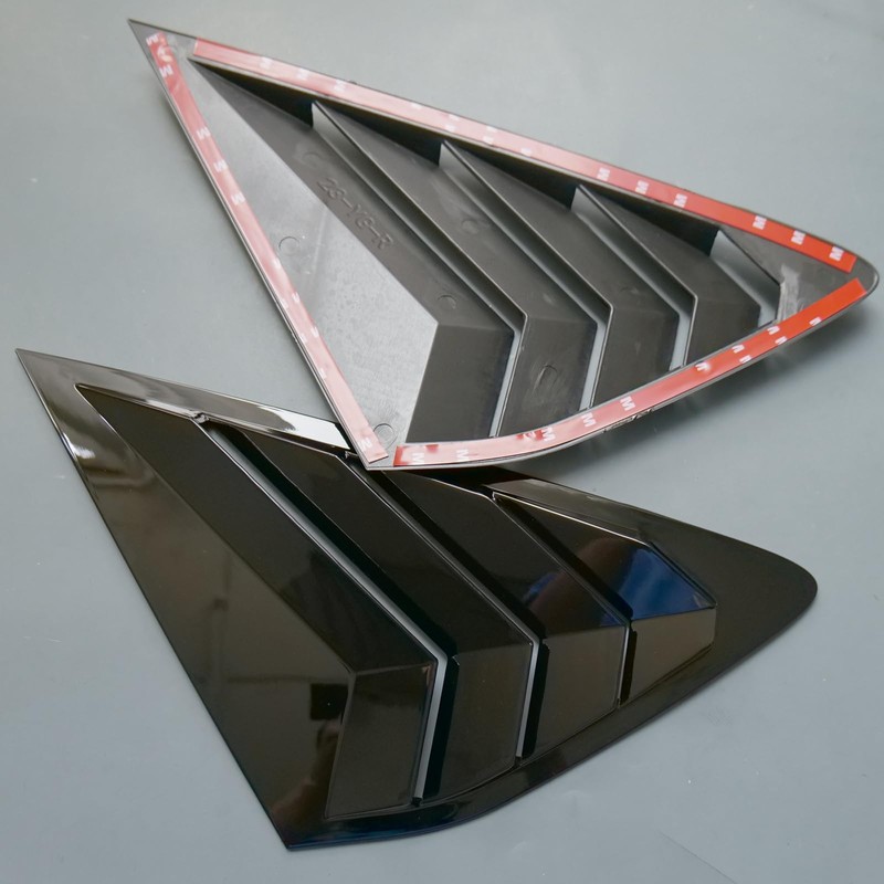 ZiWen 2X Sport Style Quarter Window Scoops Louvers for Honda