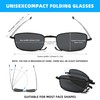 VEQINIKA Foldable Sunglasses for Men Women Polarized Folding Sunglasses Spring