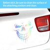 Skull Stickers and Decals for Car Windows Doors, 3D Reflective