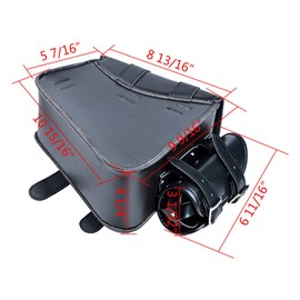Right Side Motorcycle Solo Saddle Bag and Pannier Storage Compatible with Harley Sportster XL883 XL1200 (3 quick-release included)
