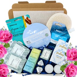 HOME SPA Relaxation Gift for Women, Self Care Pamper Hamper, Bath Present, Relaxing Mum Gift Set, Birthday Gift for Her, Pamper Gift for Women, Bath Set for Relaxation Spa Day at Home, Letterbox Gift