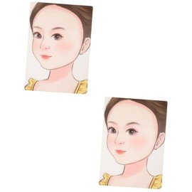 Operitacx 2pcs Face Painting Practice Mold Reusable Face Drawing Board Makeup Supplies