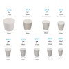 Heatigo Solid Rubber Plugs, 18 Pieces, White, Solid Rubber Plugs,