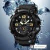 IJAHWRS Men's Camouflage Watch, Large Face Multifunctional Waterproof Shockproof Sports