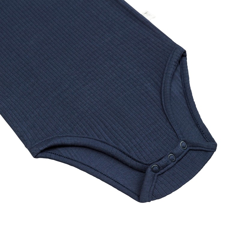 LÄSSIG TENCEL™ Lyocell Sleeveless Rib Knit Bodysuit with Press Stud