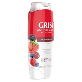 Grisi Shower Gel Frutos Rojos | Jabón líquido Corporal, fórmula antioxidante, 450 ml