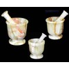 Traditional White Onyx Stone Mortar and Pestle Set - 4
