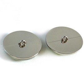 10mm - 30mm Amber Steer Inspired Button Eyes Sew On Shank with Loop Stuffed Toy Plushie Eyes Creatures Jewelry Making Plush (30mm)