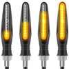 Kinstecks 4PCS Motorcycle Indicators Flowing Turn Signal Lights Motorbike Turning