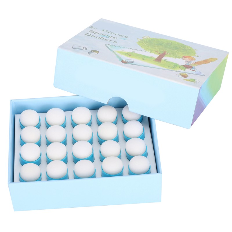 20pcs Sponge Daubers Painting Drawing Graffiti DIY Smearing Coloring Finger