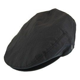 Jaxon & James Oilcloth Flat Cap - Black L