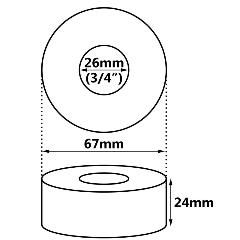 Round Shaped Chrome Plated Steel 3/4" Inch Pipe Collar Oval