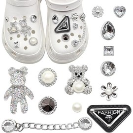 Celestia Shoe Charms for Croc Charms, Crystal Diamond Shoe Accessories, Crocs Accessories are Ideal for Children's Birthdays, Gifts and Shoe Decorations