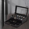 boailydi Watch Box, 12 Slot Watch Case, Mens Jewelry Box