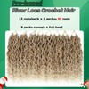 8 Packs Goddess Faux Locs Crochet Hair for Black Women
