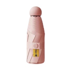 Rainy and Sunshine Folding Umbrella, Pastel Colors, Includes an Omakori Card That Will Not Fail Shopping Online, Pink