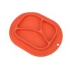 Divided Baby Plate Sucker Suction Cup AntiDrop Bowl Silicone Skidproof