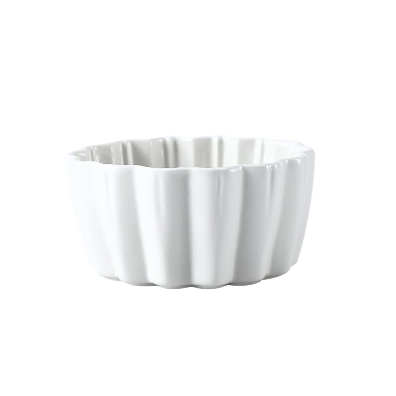 Ceramic Ramekins 6 oz - Creme Brulee,Souffle Porcelain Ramekins oven-safe,Pudding