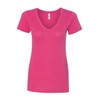 Next Level Lightweight The Ideal V-Neck T-Shirt, Medium, Raspberry