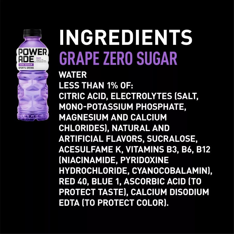Powerade Zero Sports Drink Variety Pack (20 fl. oz., 24