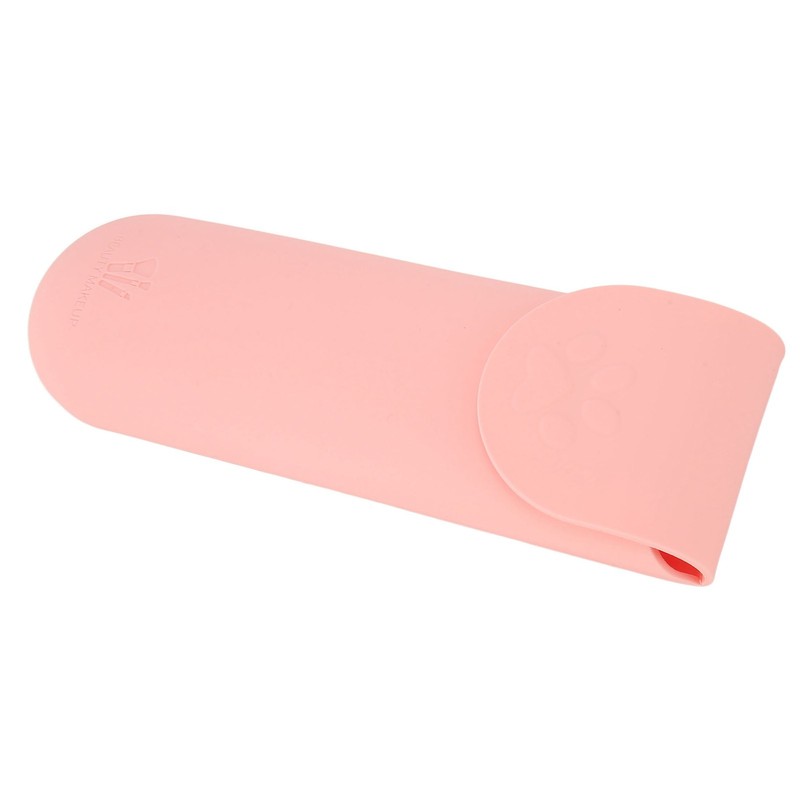 Silicone Makeup Organizer Waterproof Dustproof Portable Large Capacity Soft Flip