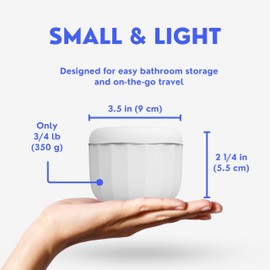 Hello Bright - Ultrasonic Retainer Cleaner Machine for Invisalign, Aligner, Night Guard, Denture, Whitening Tray, Mouth Guard and Toothbrush Head - Dental UV Ultrasonic Cleaner Pod [no UV Light]