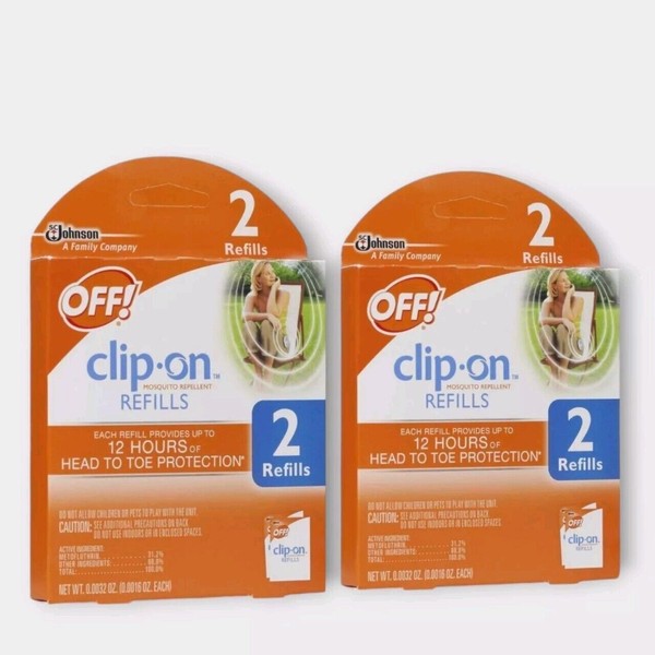 OFF! clip-on Mosquito Repellent Refill LOT OF 2