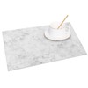 MIRRORANG Classic White Marble Placemats Set of 4 45x30cm Gray
