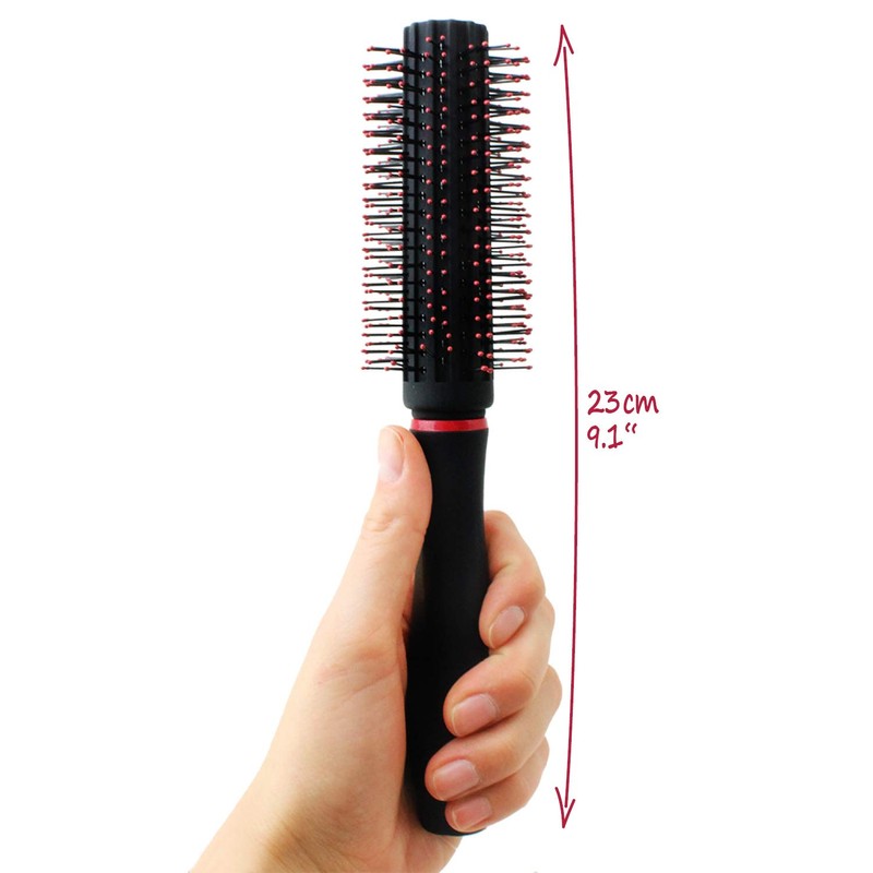 com-four® 4-Piece Styling Set with Various Hair Brushes with Soft
