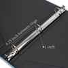 Hiwhy 3 Ring Binder 1 Inch Round Rings Durable Binder