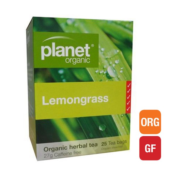 4 x 25 bags PLANET ORGANIC Organic Herbal LEMON GRASS Tea (100 bags)