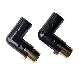Milestock 2-Pcs 3-PIN XLR Angle Adapter Adjustable Male to Female, XLR 90 Degree, 4 Adjustable Angle Positions, Gold Plated